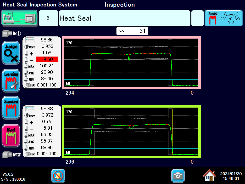 heat seal inspection system